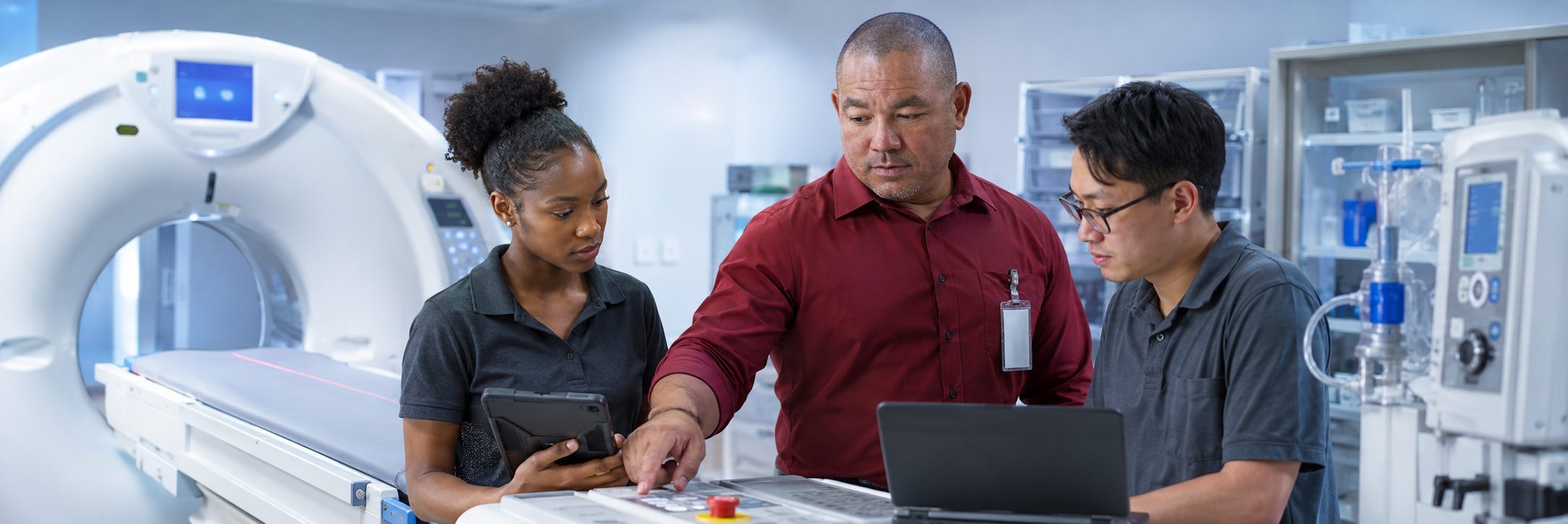 Scheduled inspections | BiomedRx App Operating room surgical light inspection scheduled through the BiomedRx App